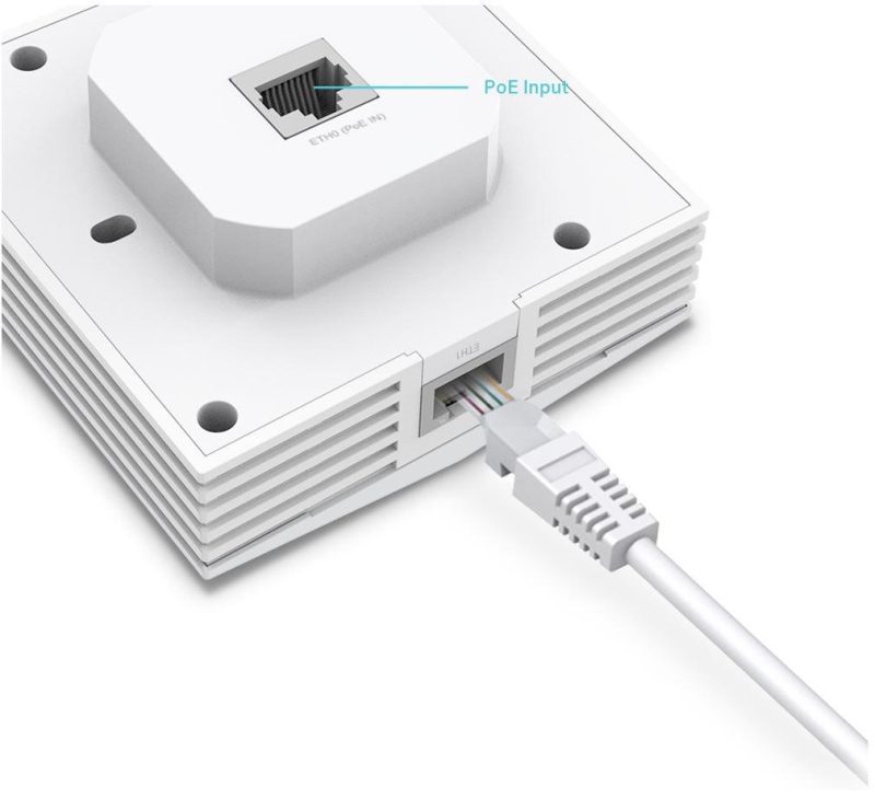 Access point TP-Link EAP650-WALL, PoE, Dual-band, WiFi 6 - AX