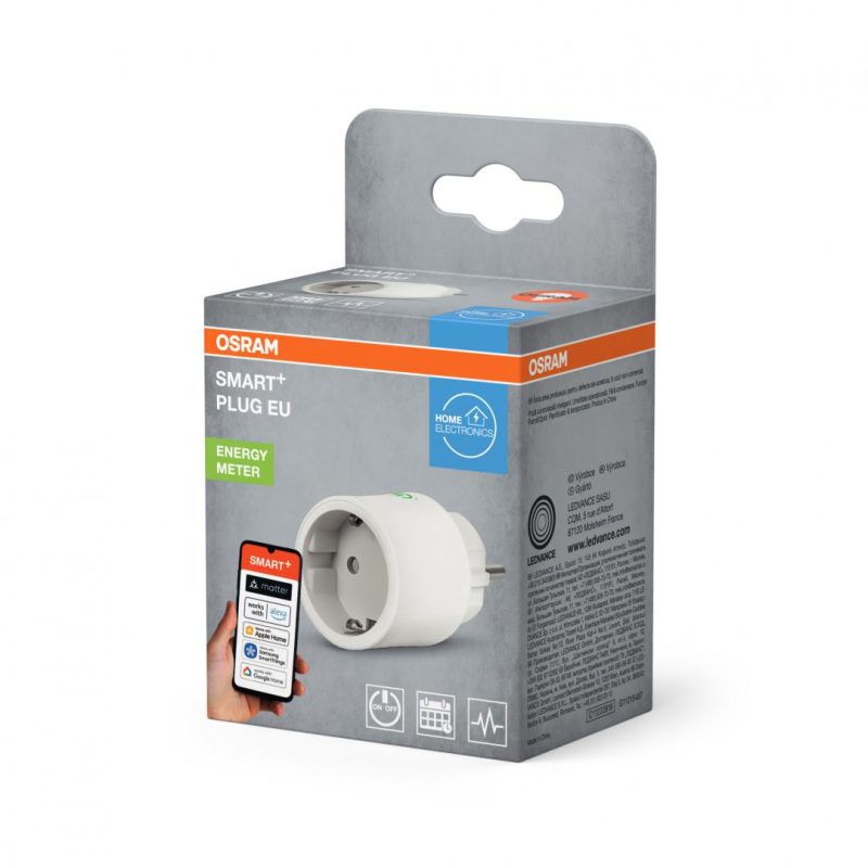 Priza inteligenta Osram SMART+ Matter over WiFi (2.4 GHz), 10A,