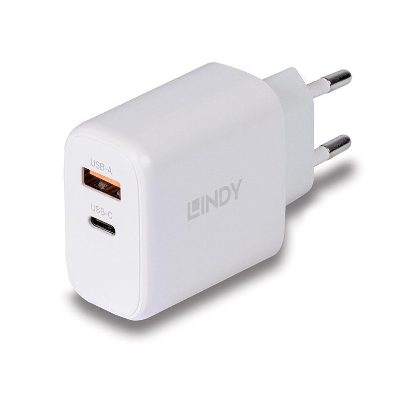 Incarcator Lindy USB A & C, 65W, putere intrare 100-240VAC,